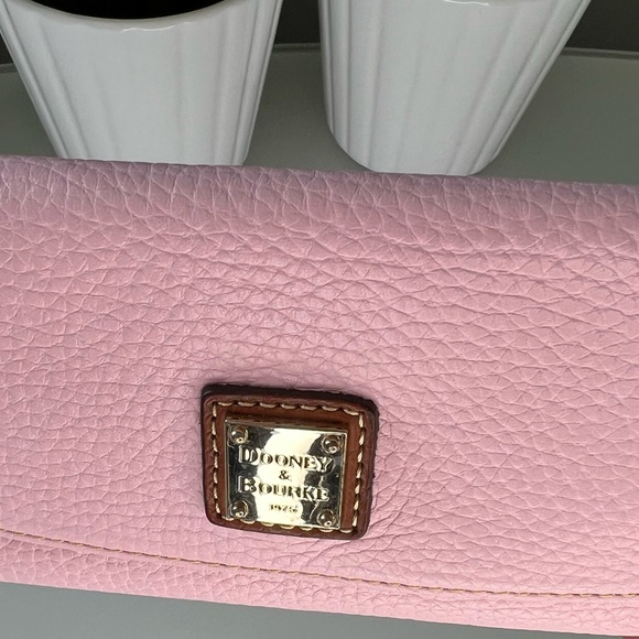 Dooney & Bourke Bags Dooney Bourke Pink Leather Long Wallet Poshmark